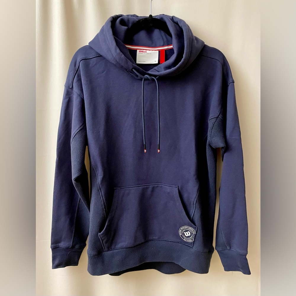 WILSON TENNIS Blue Hoodie Sweatshirt